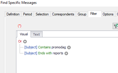 Advanced Message Filters In Email Reporting