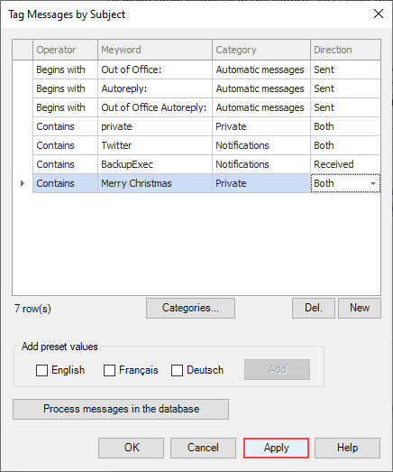 Associate tags and categories