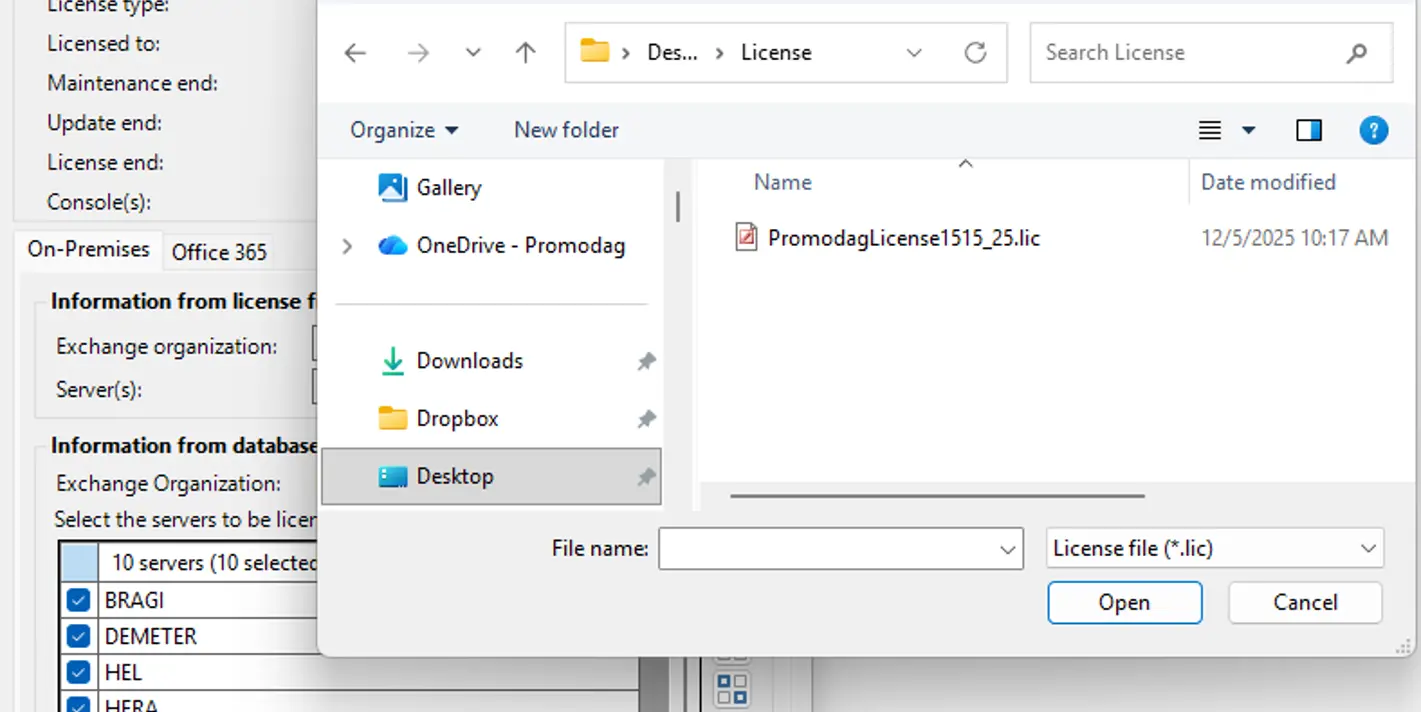 License File Example Options File How do I use the license file I received from Promodag? | Promodag