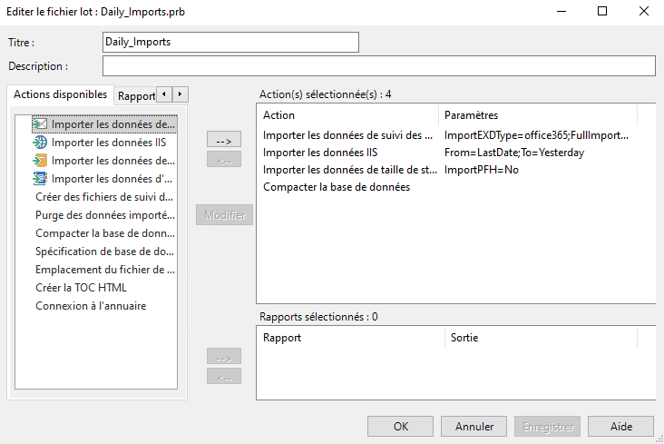 Exemple de fichier batch d'import