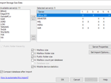 Import Exchange Storage Size Data