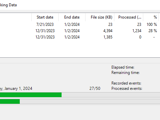Import Exchange Message Tracking Files Processing