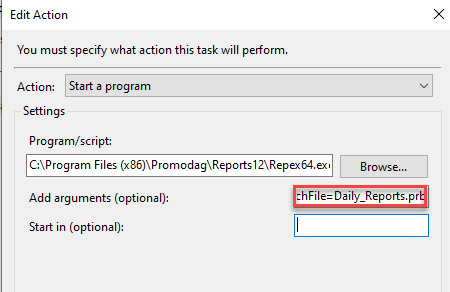 Edit Windows Task