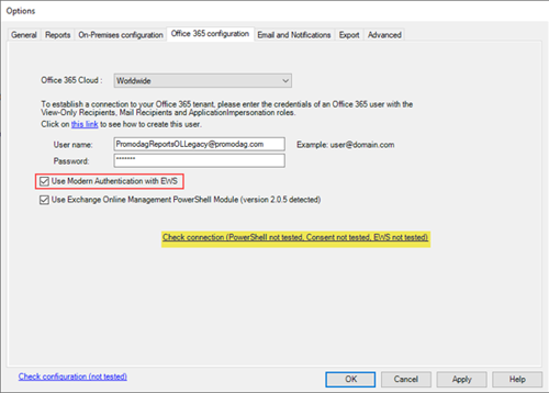 Use Modern Authentication with EWS