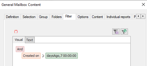 Filter on messages newer than 7 days